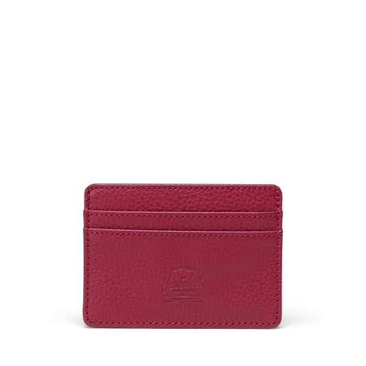 Herschel Wallets Cherry Red Herschel Charlie Cardholder Vegan Leather - Cherry Red