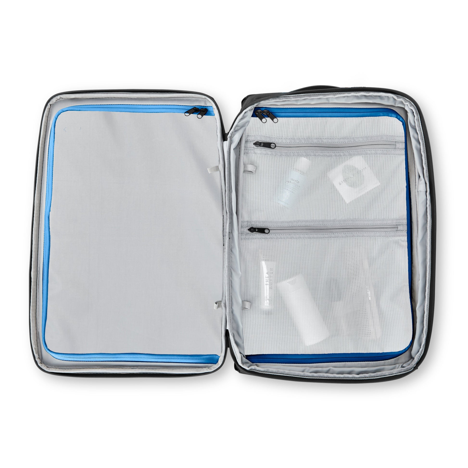 High Sierra Backpack on Wheels Black/Blue High Sierra Hi-Life 3-in-1 Convertible Wheeled Backpack