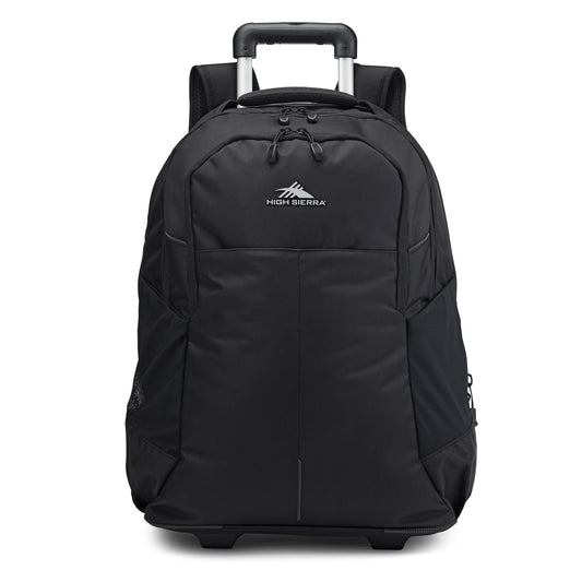 High Sierra Backpack on Wheels Black High Sierra Powerglide Pro Wheeled Backpack - Black