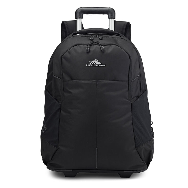 High Sierra Backpack on Wheels Black High Sierra Powerglide Pro Wheeled Backpack - Black