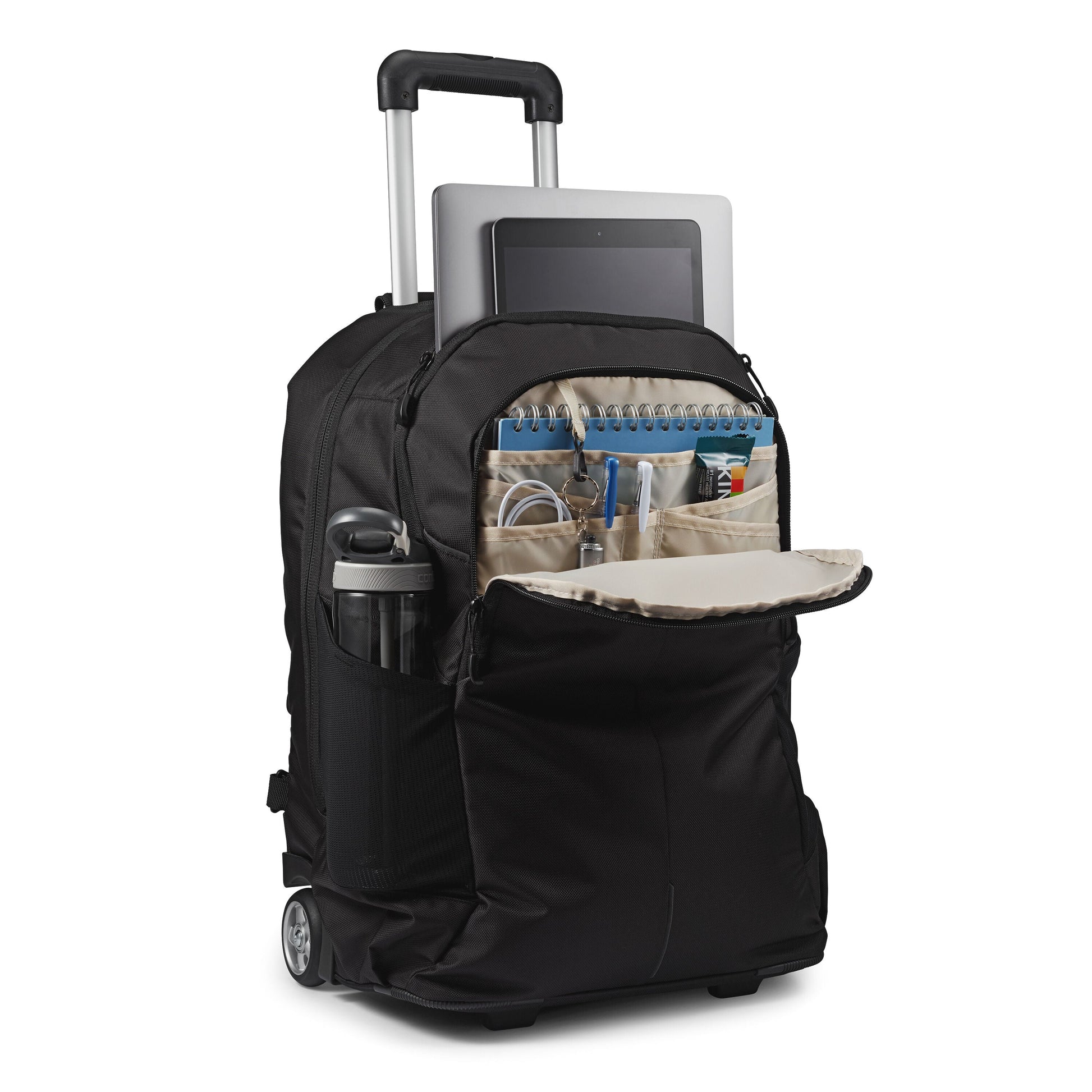 High Sierra Backpack on Wheels Black High Sierra Powerglide Pro Wheeled Backpack - Black