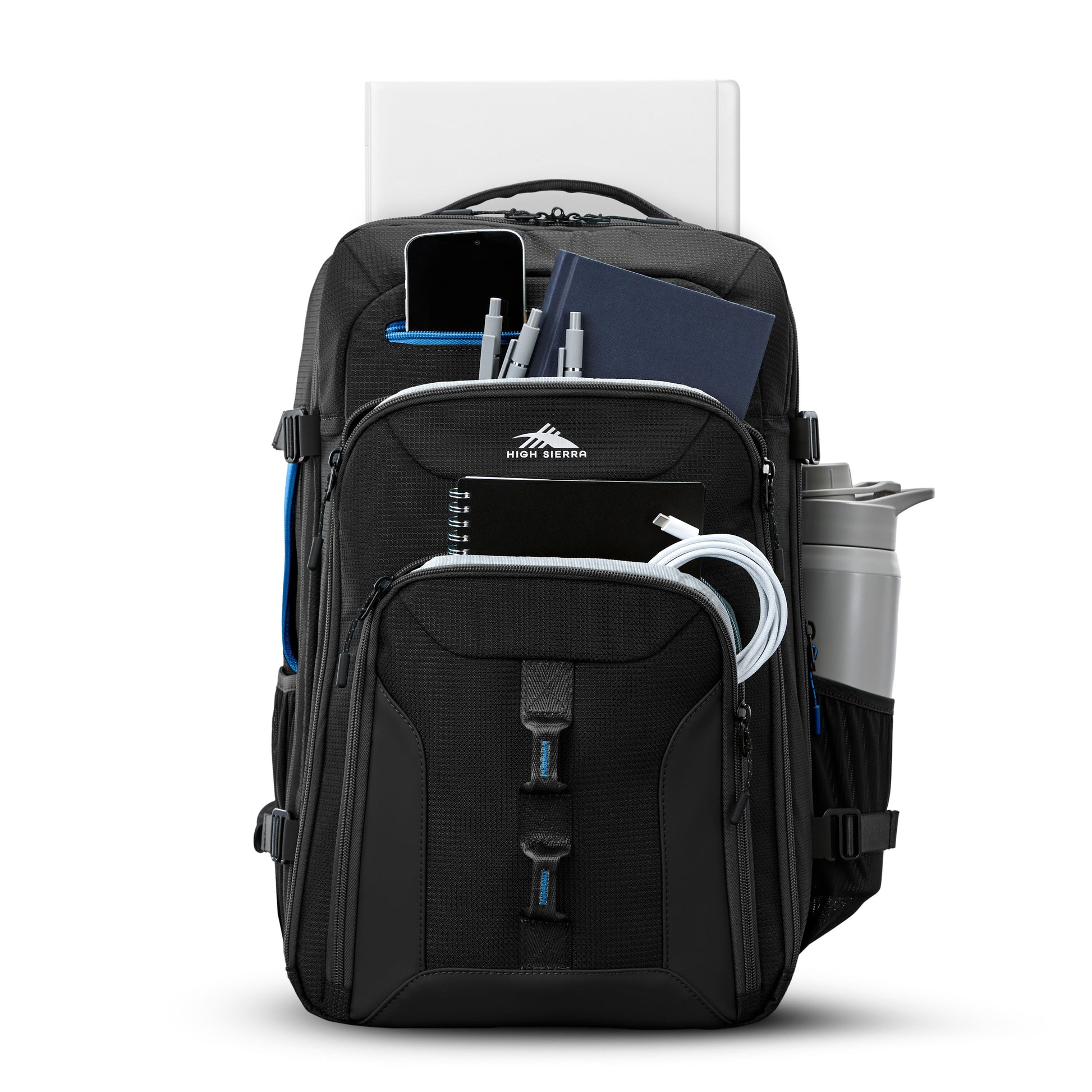 High Sierra Backpacks Black/Blue High Sierra Hi-Life Travel Backpack