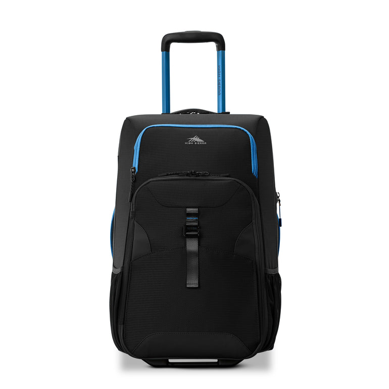 High Sierra Wheeled Duffle Black/Blue High Sierra Hi-Life 22" Wheeled Expandable Duffle