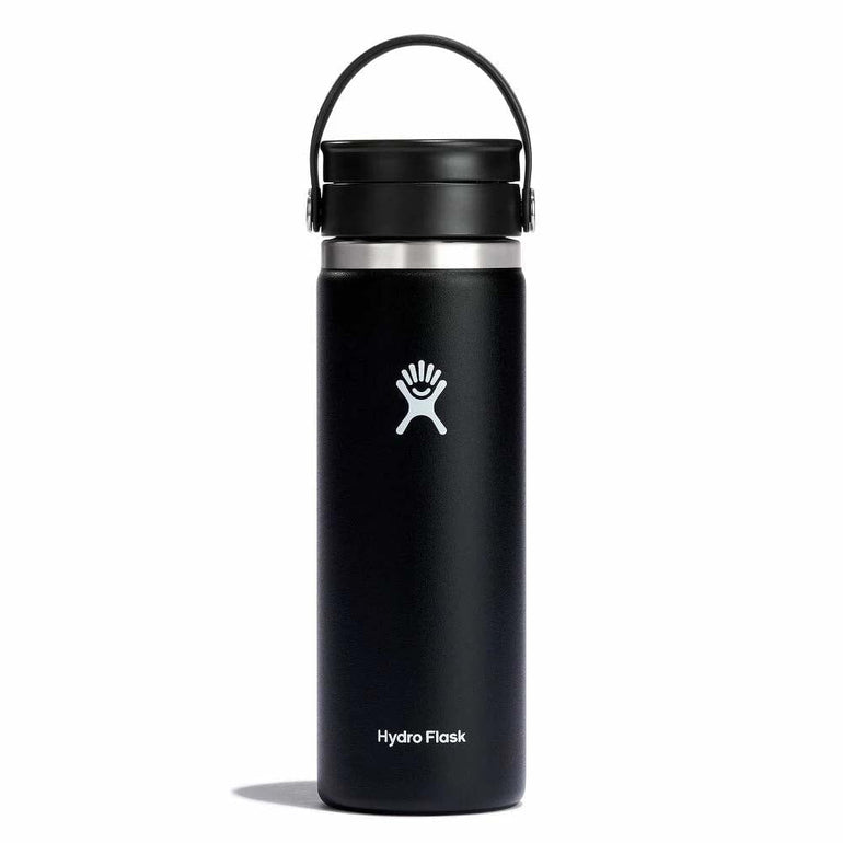 Hydro Flask Water Bottles Black Hydro Flask 20 oz Wide Mouth with Flex Sip Lid