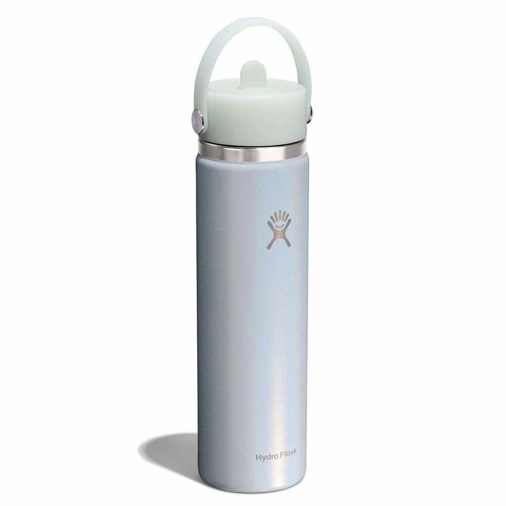 Hydro Flask Water Bottles Hydro Flask 24oz Wide Mouth with Flex Straw Cap Glimmer Water Bottle