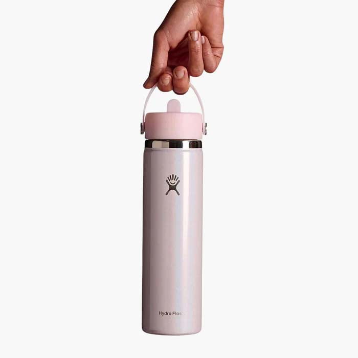 Hydro Flask Water Bottles Hydro Flask 24oz Wide Mouth with Flex Straw Cap Glimmer Water Bottle