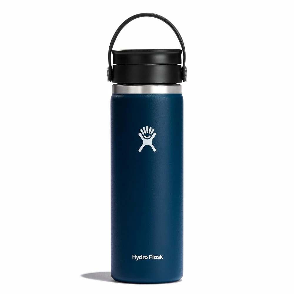 Hydro Flask Water Bottles Indigo Hydro Flask 20 oz Wide Mouth with Flex Sip Lid