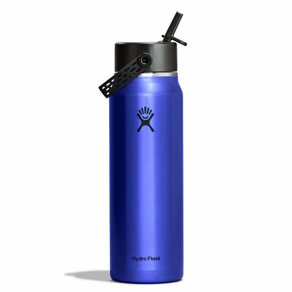 Hydro Flask Water Bottles Sapphire Blue Hydro Flask 32oz Lightweight Wide Flex Straw Cap