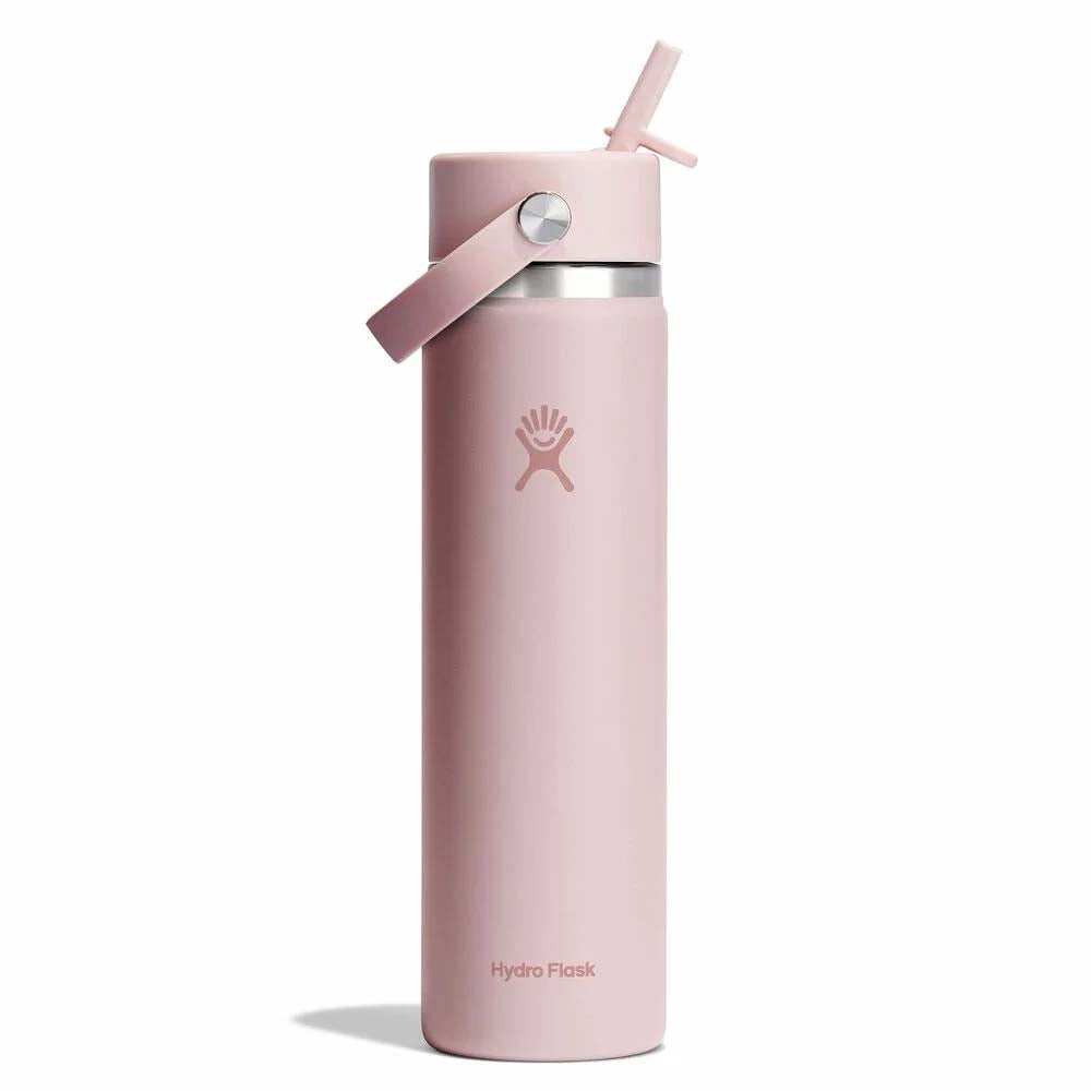Hydro Flask Water Bottles Tonal Trillium Hydro Flask 24oz Wide Mouth Flex Straw Cap Water Bottle