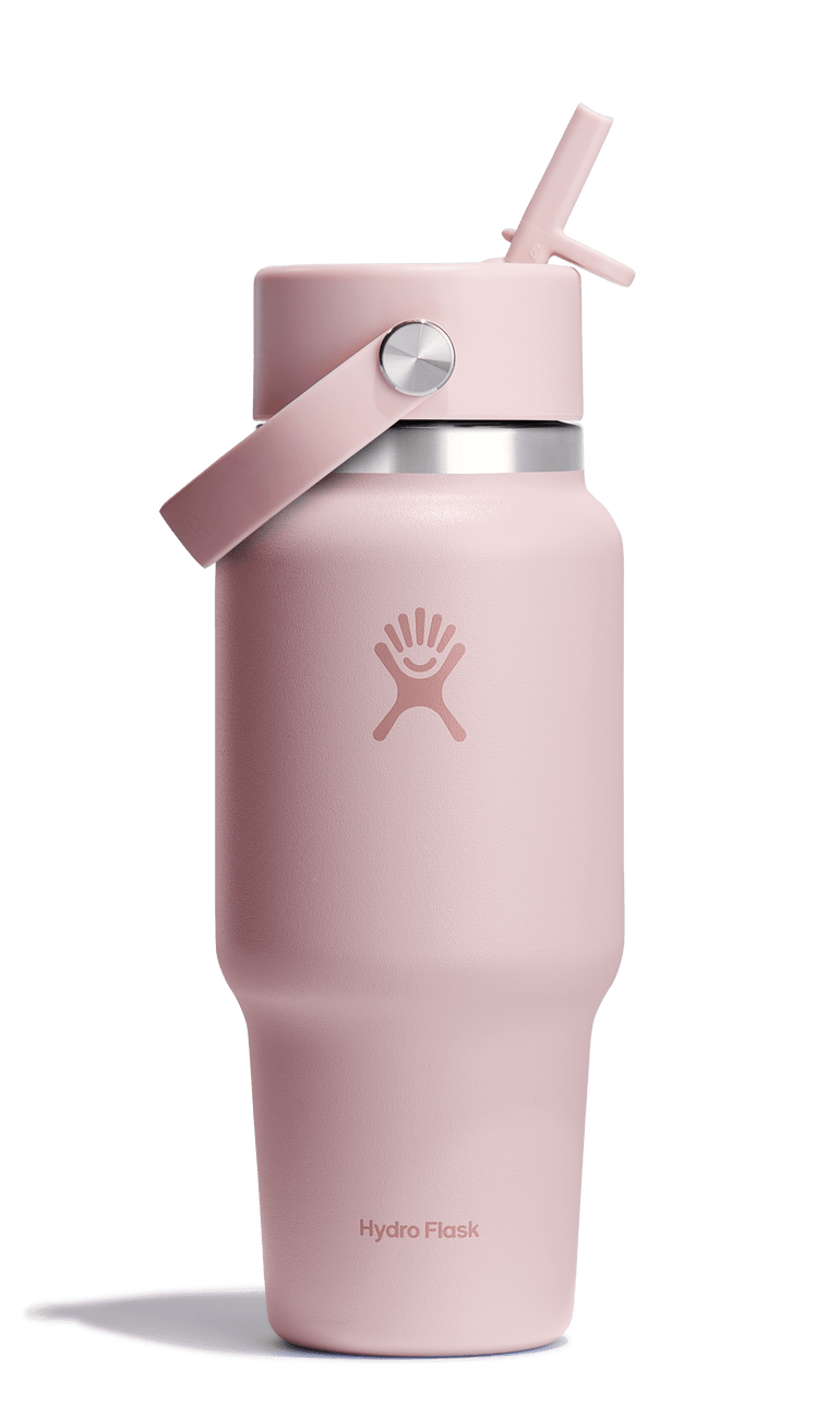 Hydro Flask Water Bottles Trillium Hydro Flask 24oz Wide Mouth Flex Straw Cap Travel Bottle