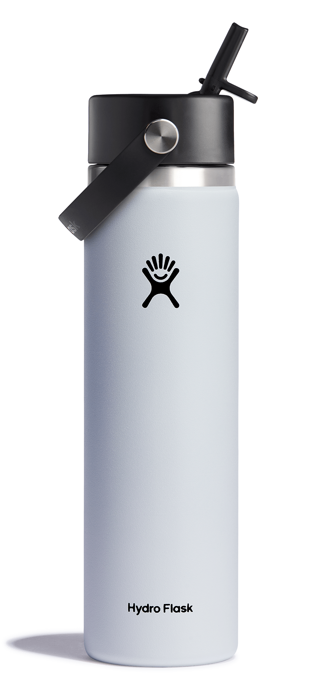 Hydro Flask Water Bottles White Hydro Flask 24oz Wide Mouth Flex Straw Cap Water Bottle