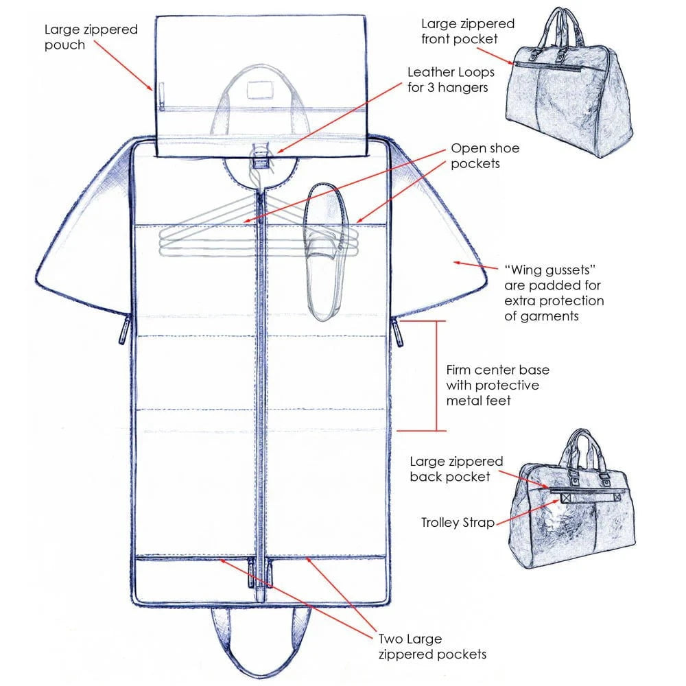 Jack Georges Duffles Jack Georges Voyager Large Convertible Valet Bag