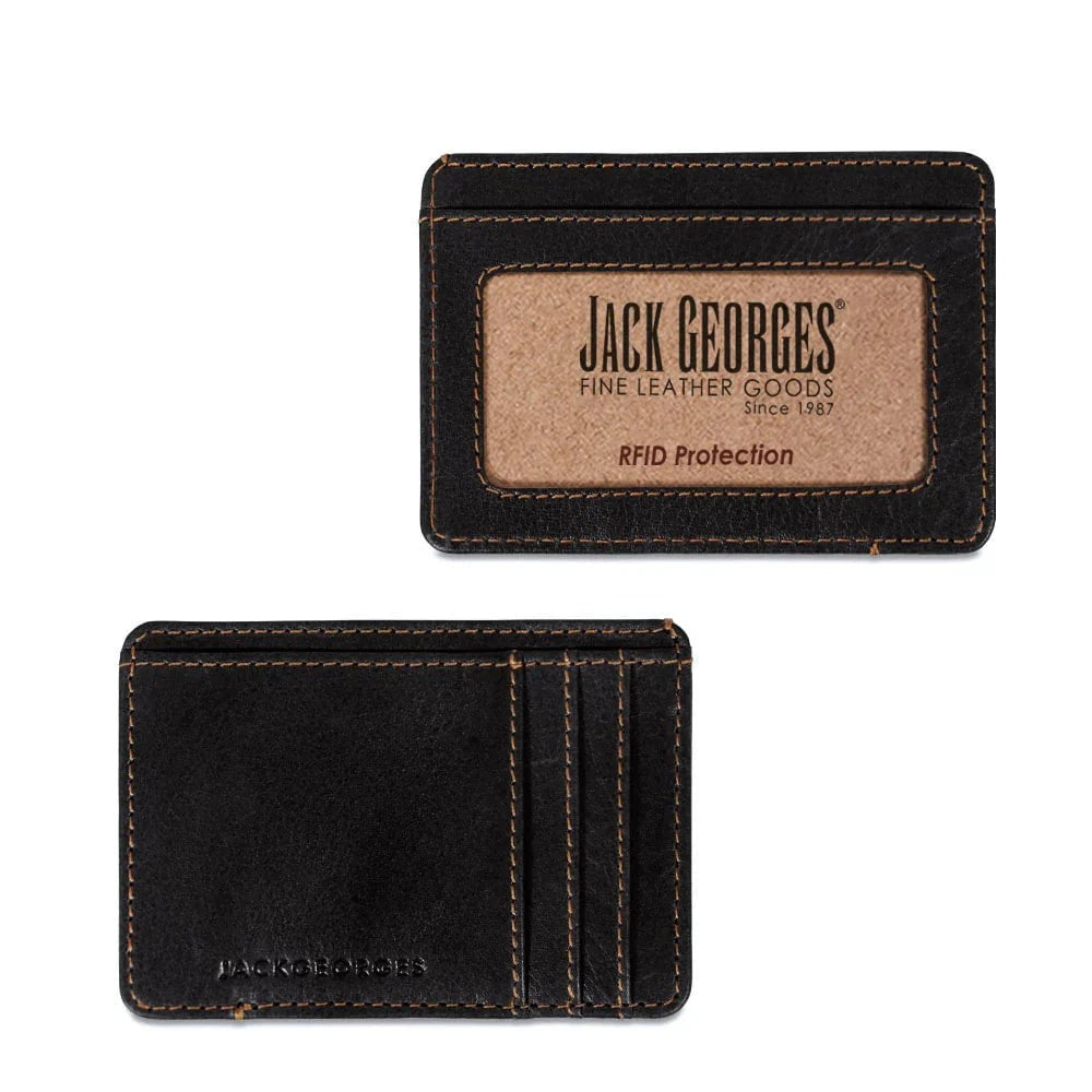 Jack Georges Wallets Black Jack Georges Slim Wallet "The Mitchell"