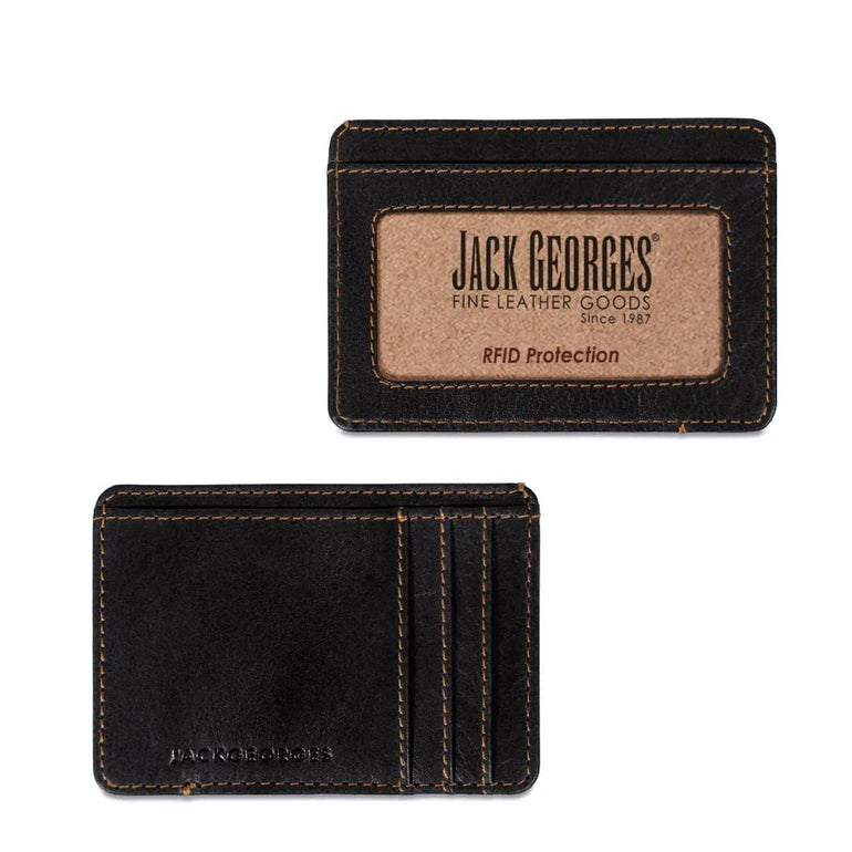 Jack Georges Wallets Black Jack Georges Slim Wallet "The Mitchell"