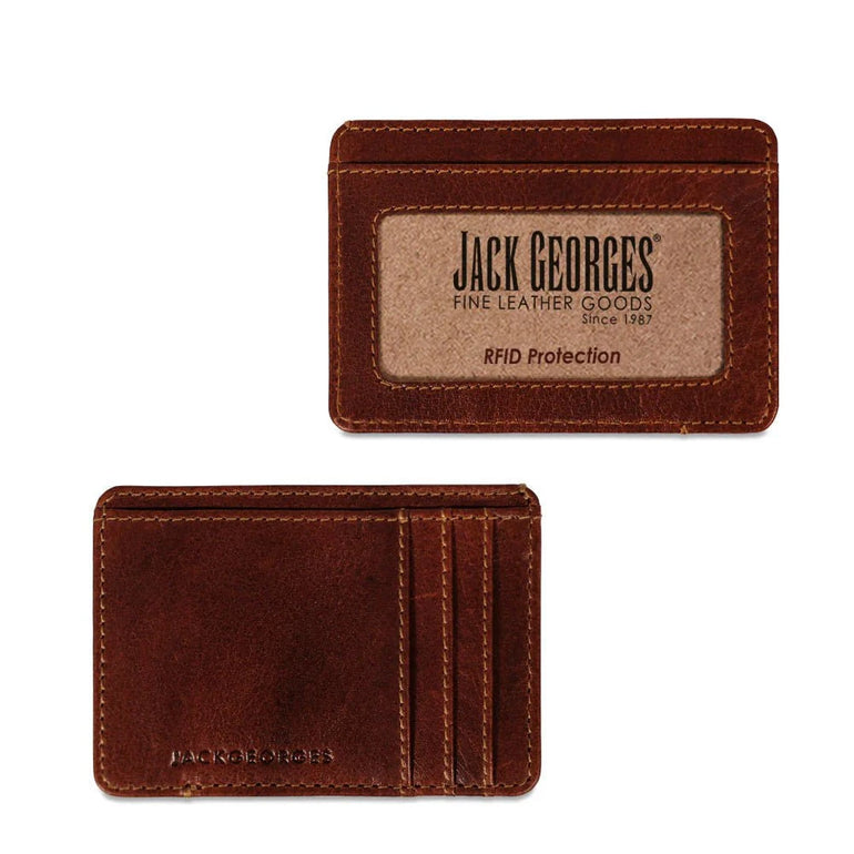 Jack Georges Wallets Brown Jack Georges Slim Wallet "The Mitchell"