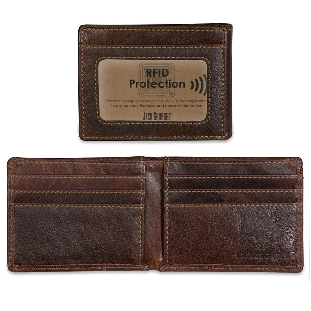 Jack Georges Wallets Jack Georges Voyager Slim Bifold Wallet