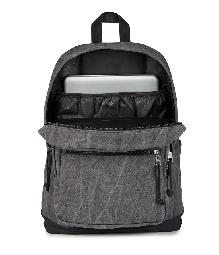 Jansport Backpacks Aged Canvas Black JanSport Right Pack Expressions - Aged Canvas Black