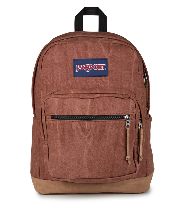 Jansport Backpacks Aged Canvas Brown JanSport Right Pack Expressions - Aged Canvas Brown