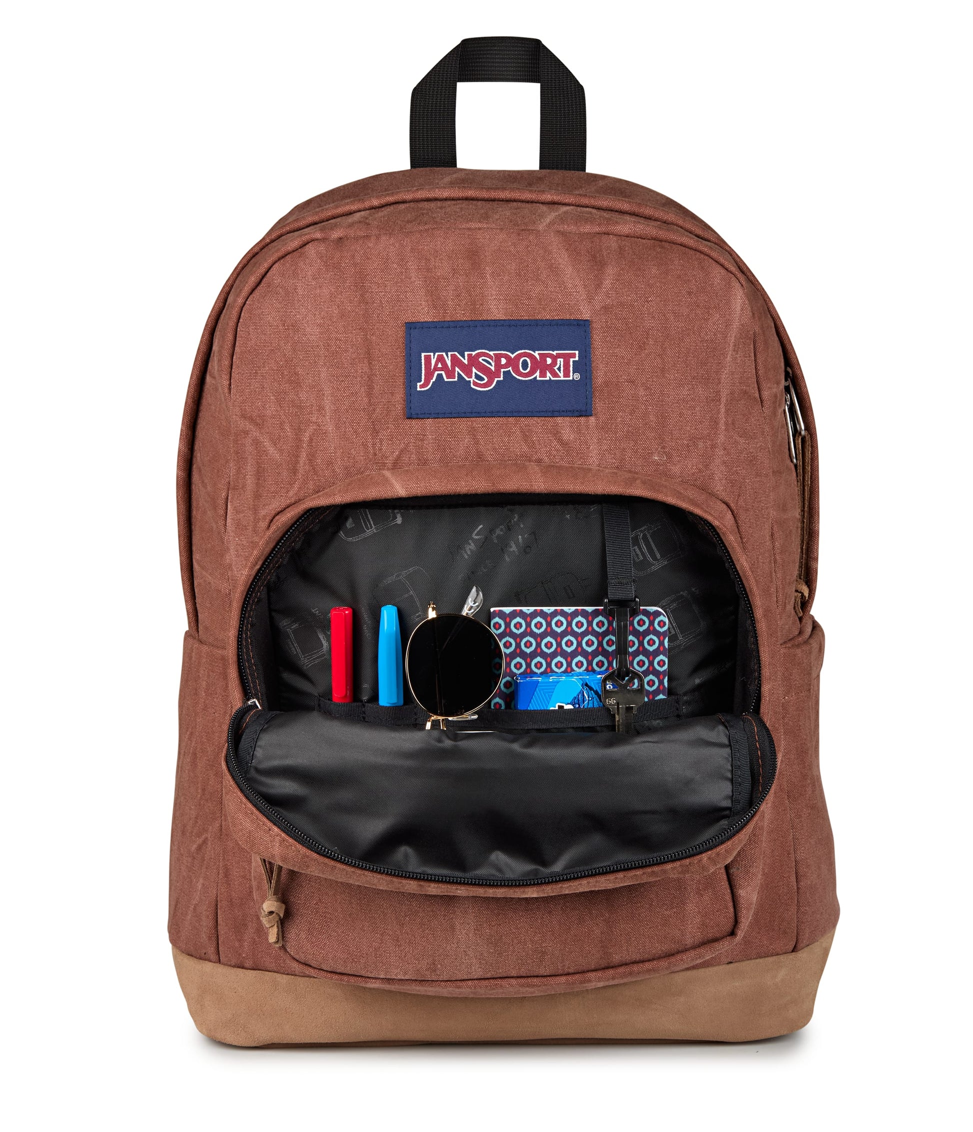 Jansport Backpacks Aged Canvas Brown JanSport Right Pack Expressions - Aged Canvas Brown