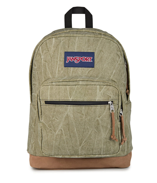 Jansport Backpacks Aged Canvas Green JanSport Right Pack Expressions - Aged Canvas Green