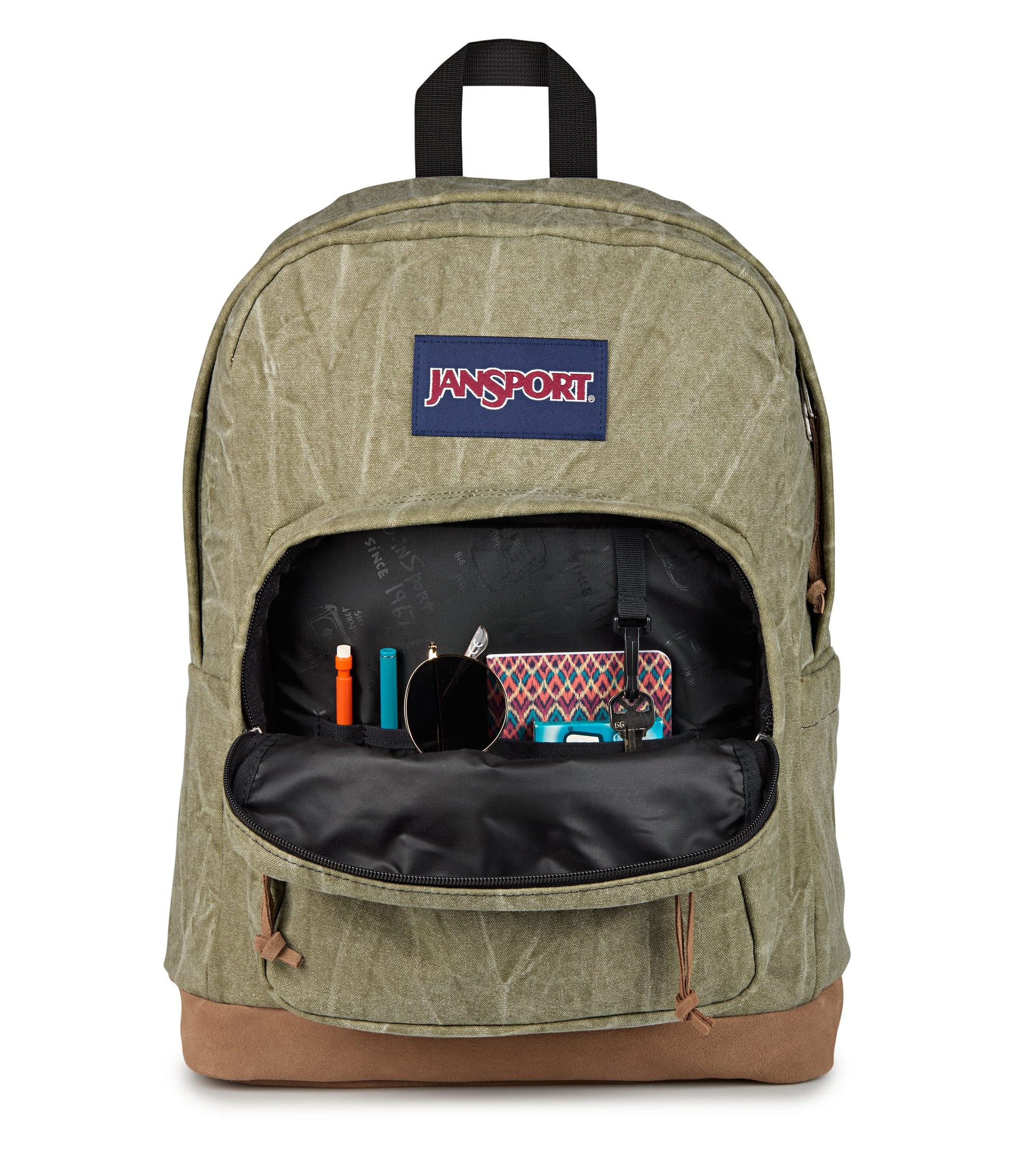 Jansport Backpacks Aged Canvas Green JanSport Right Pack Expressions - Aged Canvas Green