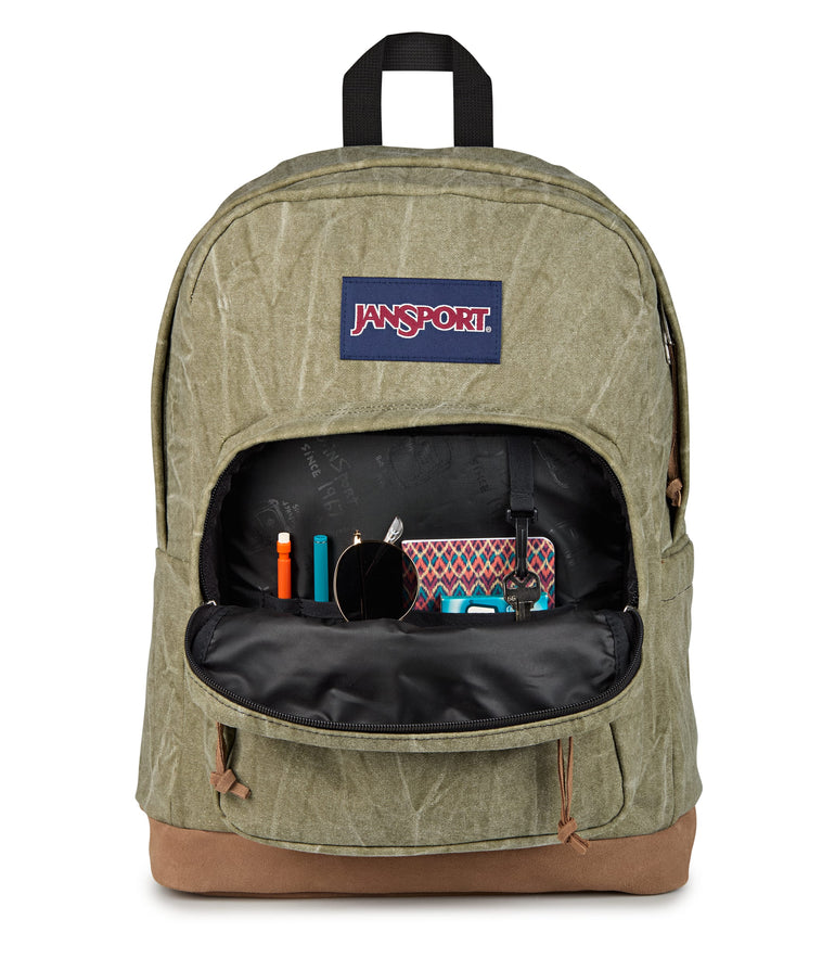 Jansport Backpacks Aged Canvas Green JanSport Right Pack Expressions - Aged Canvas Green