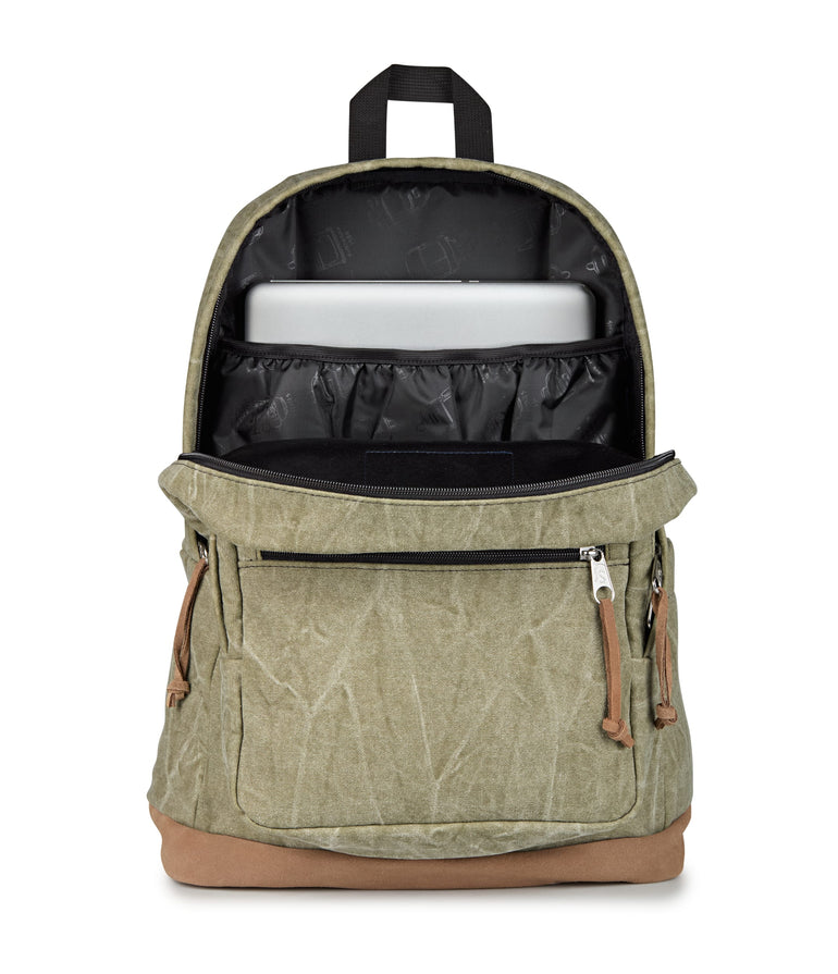 Jansport Backpacks Aged Canvas Green JanSport Right Pack Expressions - Aged Canvas Green