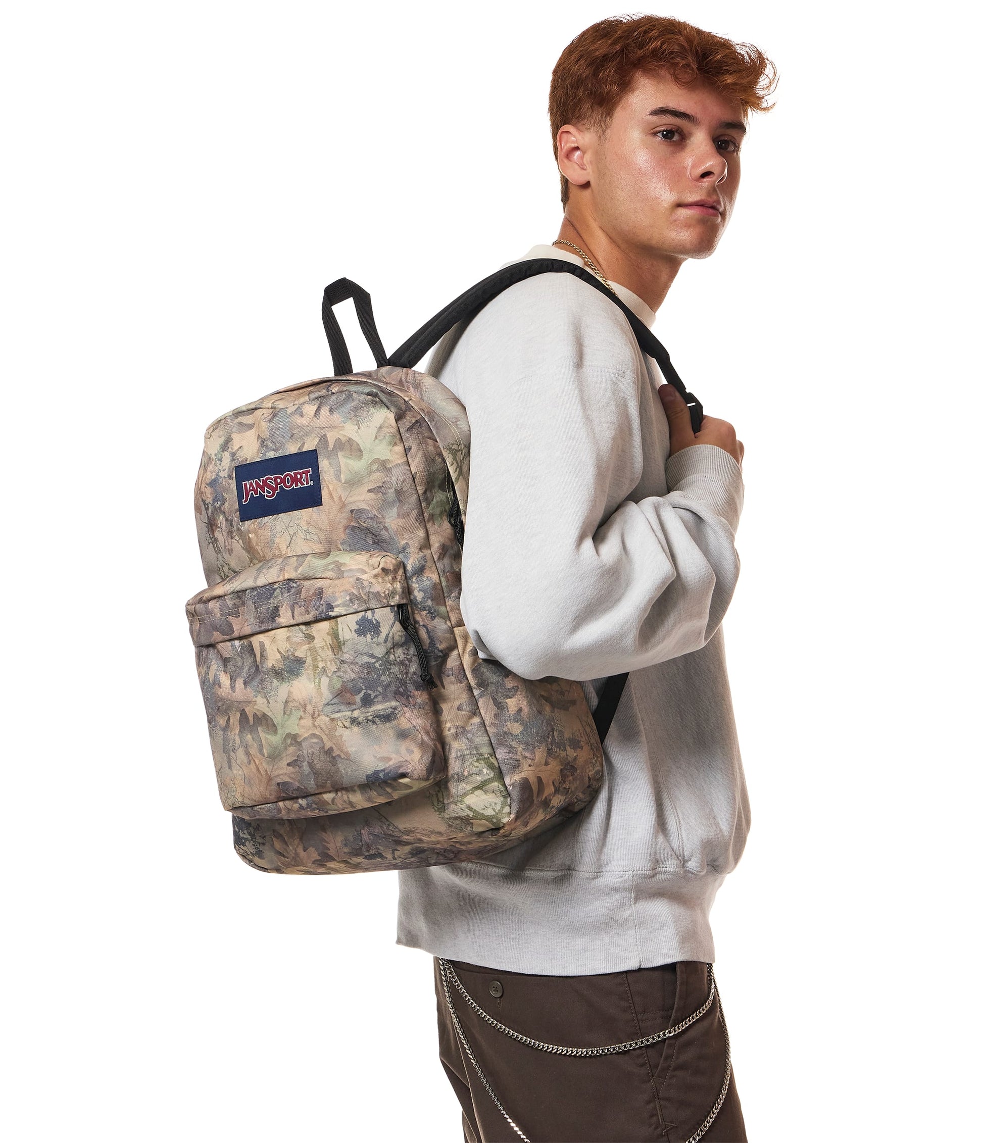 Jansport Backpacks Bogcore Camo JanSport SuperBreak Plus Backpack - Bogcore Camo