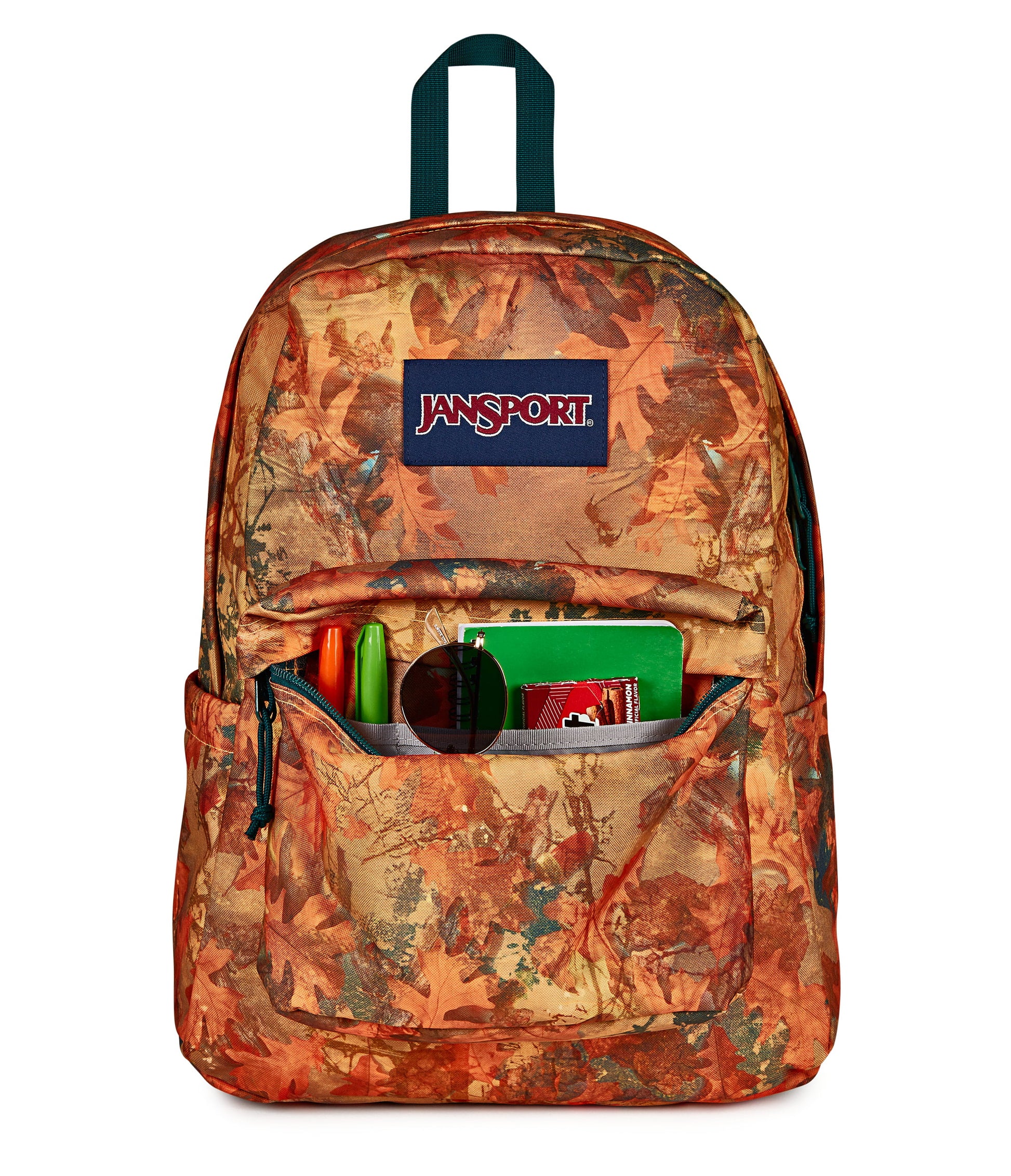Jansport Backpacks Bogcore Camo Orange JanSport SuperBreak Plus Backpack - Bogcore Camo Orange