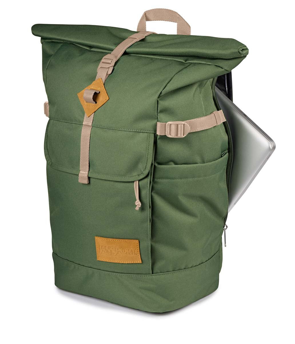 Jansport Backpacks Cargo Green JanSport Hatchet Rolltop - Cargo Green