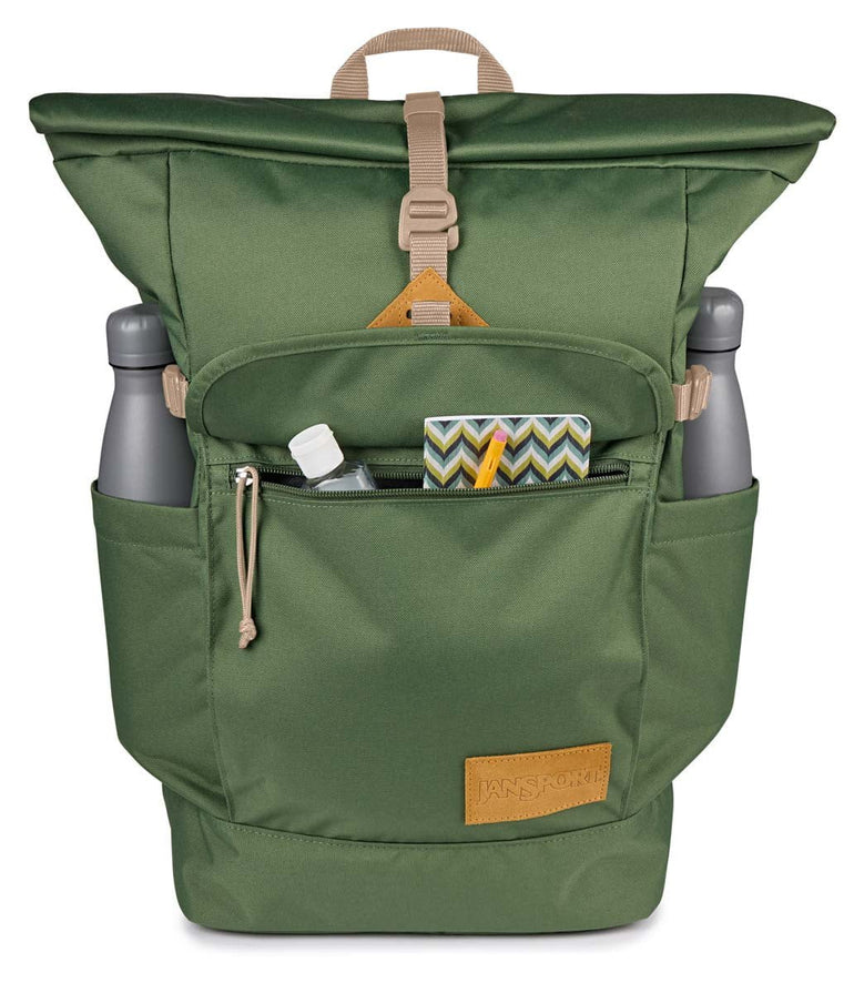 Jansport Backpacks Cargo Green JanSport Hatchet Rolltop - Cargo Green