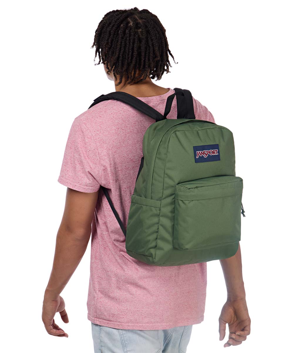 Jansport Backpacks Cargo Green JanSport SuperBreak Plus Backpack - Cargo Green