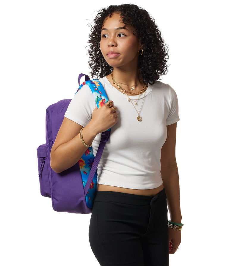 Jansport Backpacks Daydream Contrast Purple JanSport SuperBreak Plus Backpack - Daydream Contrast Purple