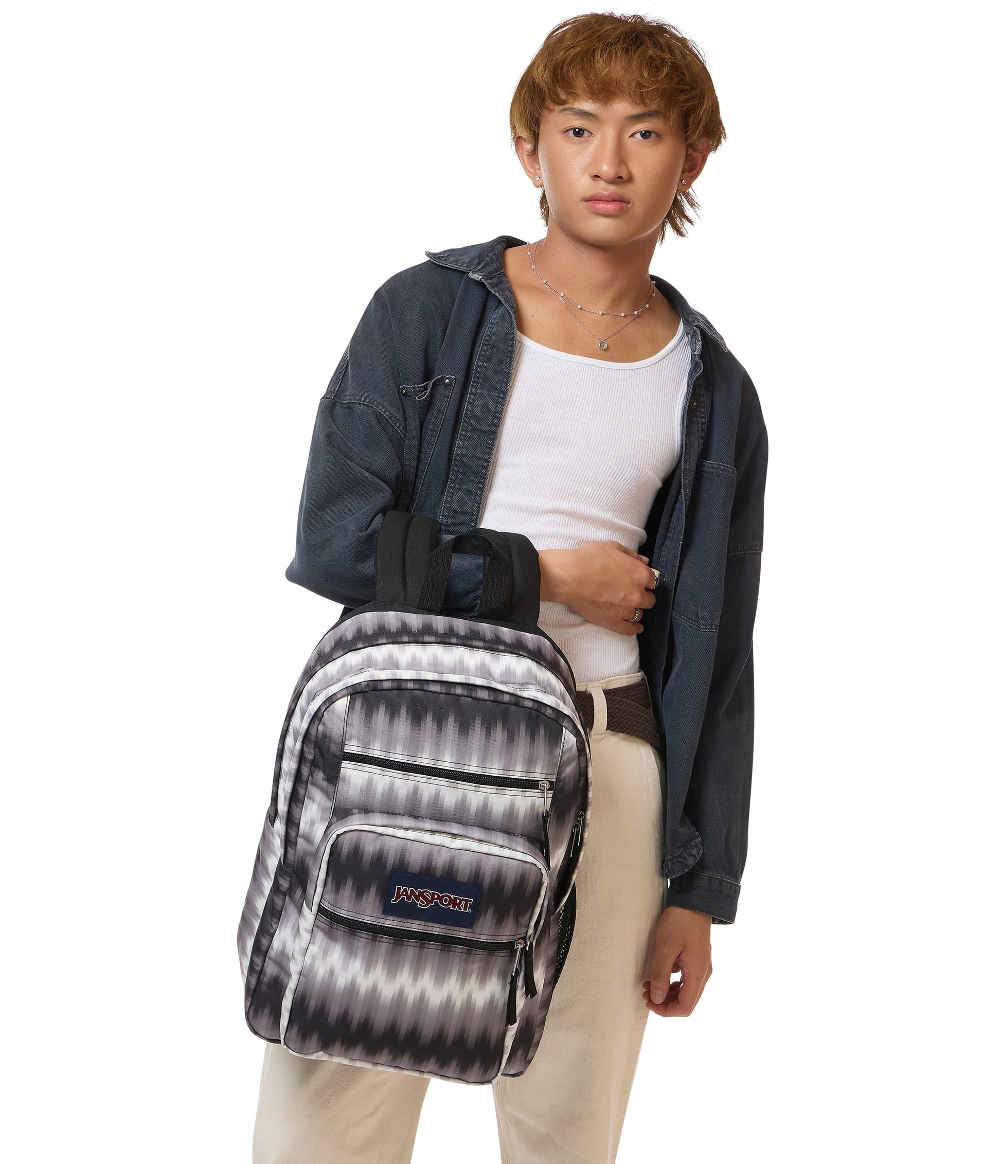 Jansport Backpacks Digi Tie Dye Black JanSport Big Student Backpack - Digi Tie Dye Black