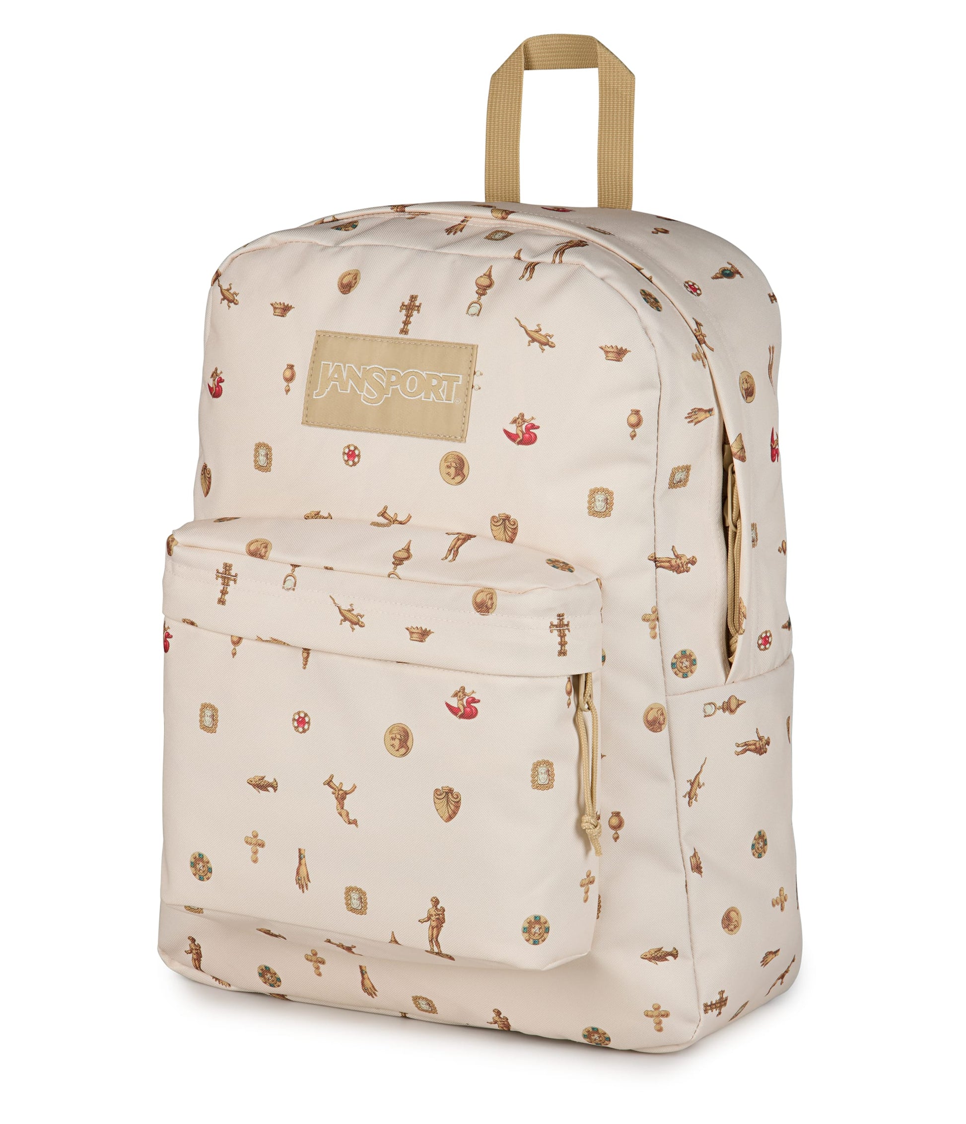 Jansport Backpacks Gilded Relics Moon Flower JanSport SuperBreak Plus Backpack - Gilded Relics Moon Flower