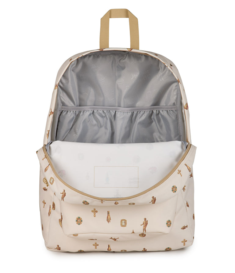 Jansport Backpacks Gilded Relics Moon Flower JanSport SuperBreak Plus Backpack - Gilded Relics Moon Flower