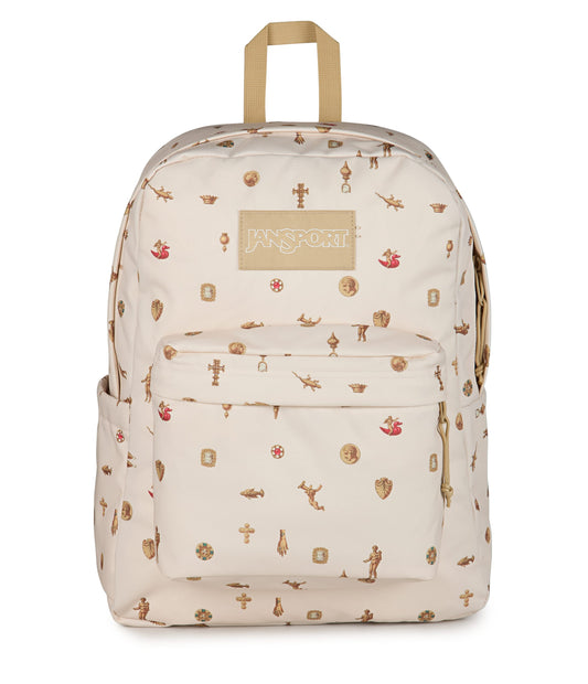 Jansport Backpacks Gilded Relics Moon Flower JanSport SuperBreak Plus Backpack - Gilded Relics Moon Flower