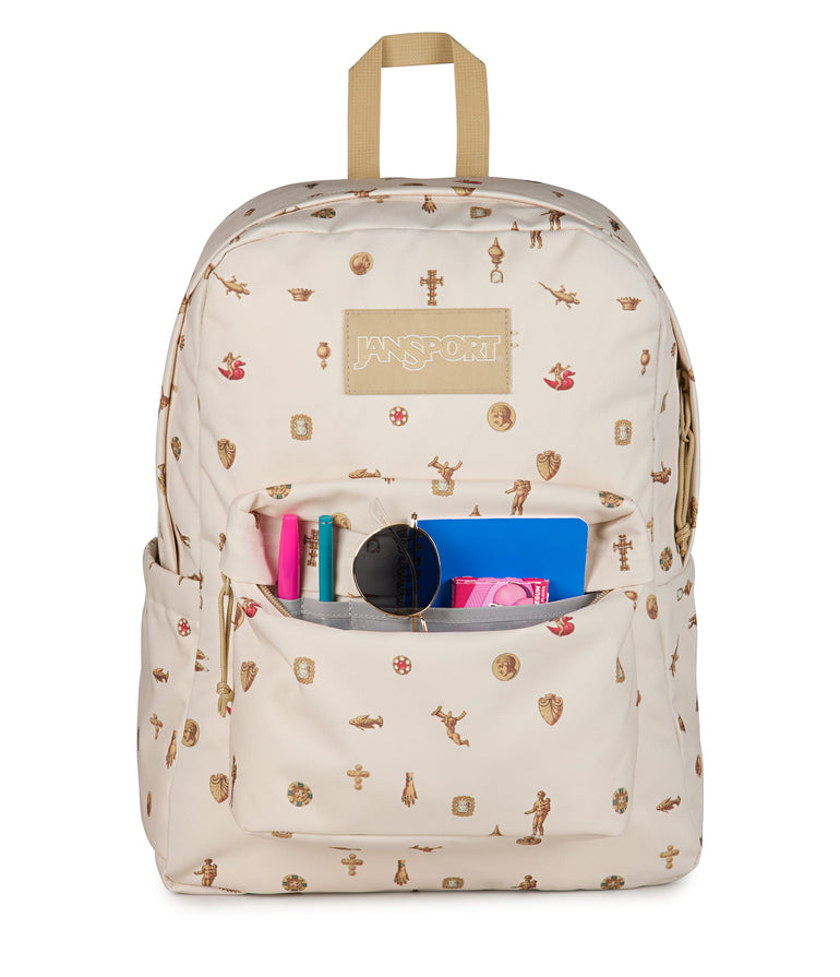 Jansport Backpacks Gilded Relics Moon Flower JanSport SuperBreak Plus Backpack - Gilded Relics Moon Flower