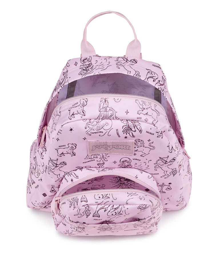 Jansport Backpacks Horoscope Horizons Pink Ice JanSport Half Pint Mini Backpack - Horoscope Horizons Pink Ice