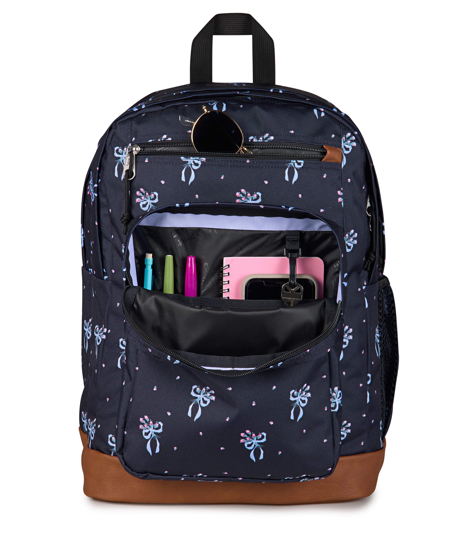 Jansport Backpacks Pastel Petal Black JanSport Cool Student Backpack - Pastel Petals Black