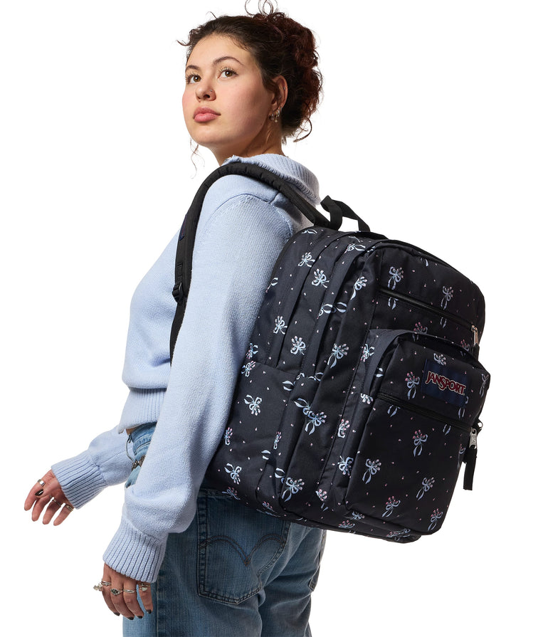 Jansport Backpacks Pastel Petals Black JanSport Big Student Backpack - Pastel Petals Black