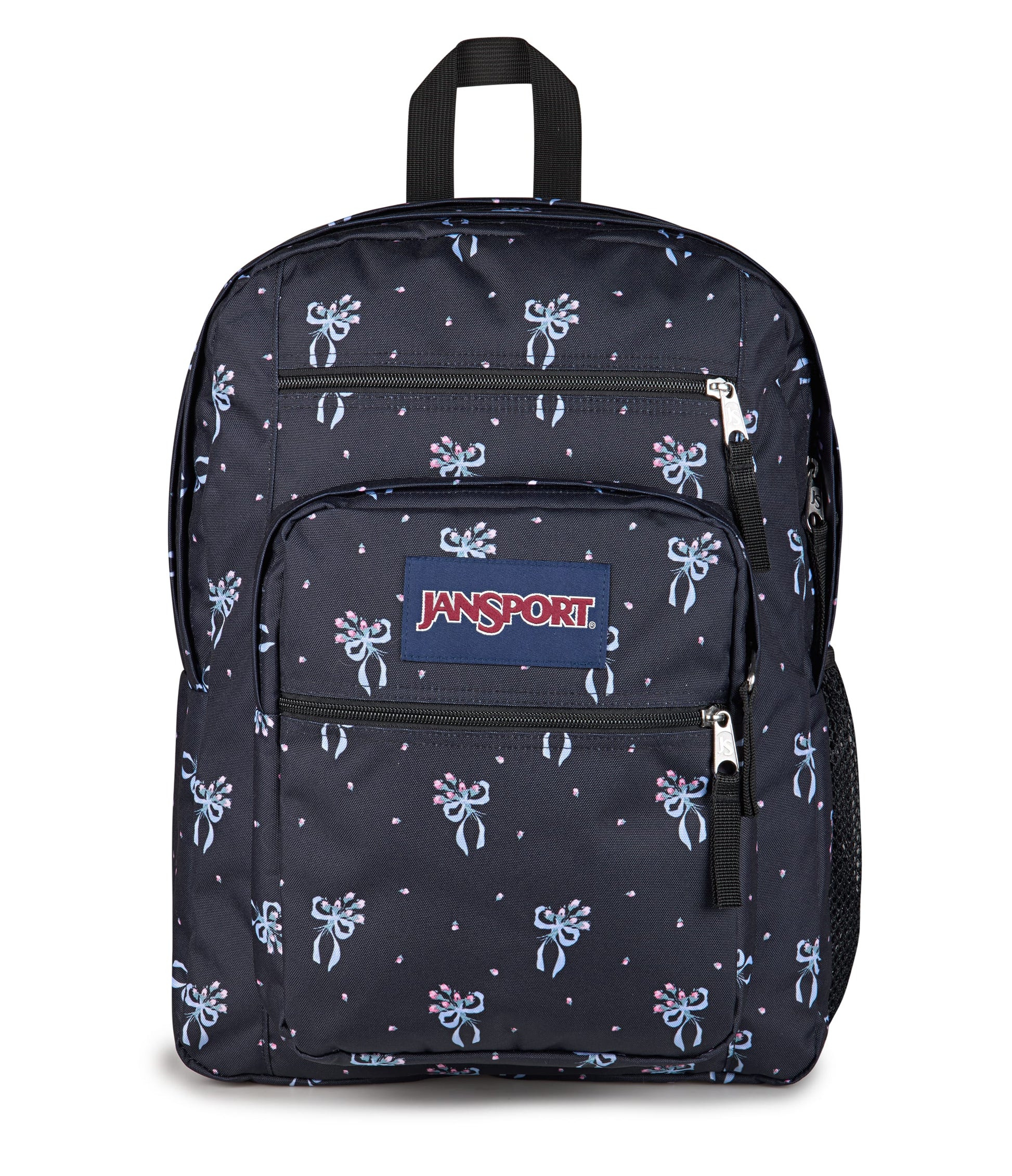 Jansport Backpacks Pastel Petals Black JanSport Big Student Backpack - Pastel Petals Black