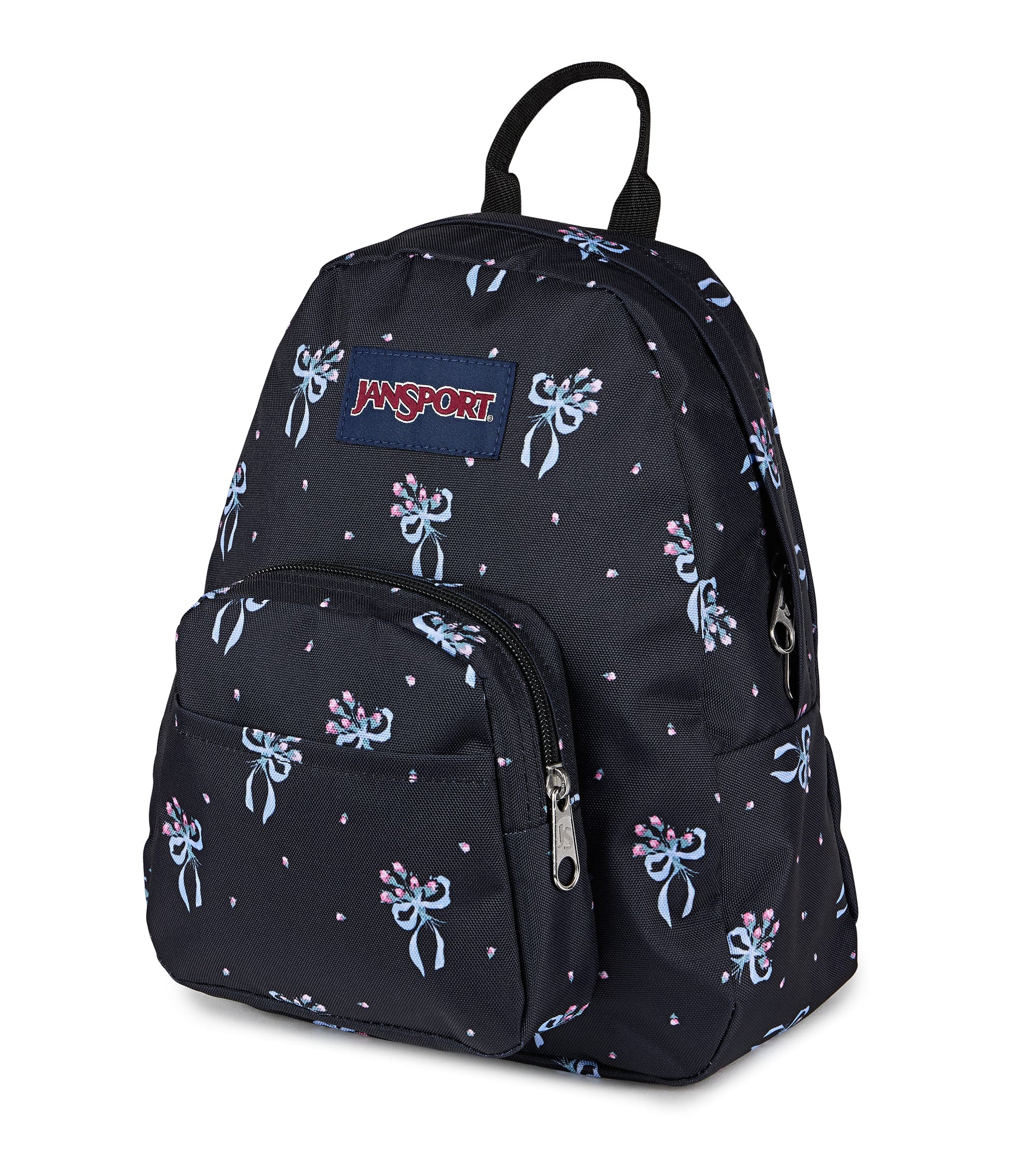 Jansport Backpacks Pastel Petals Black JanSport Half Pint Mini Backpack - Pastel Petals Black