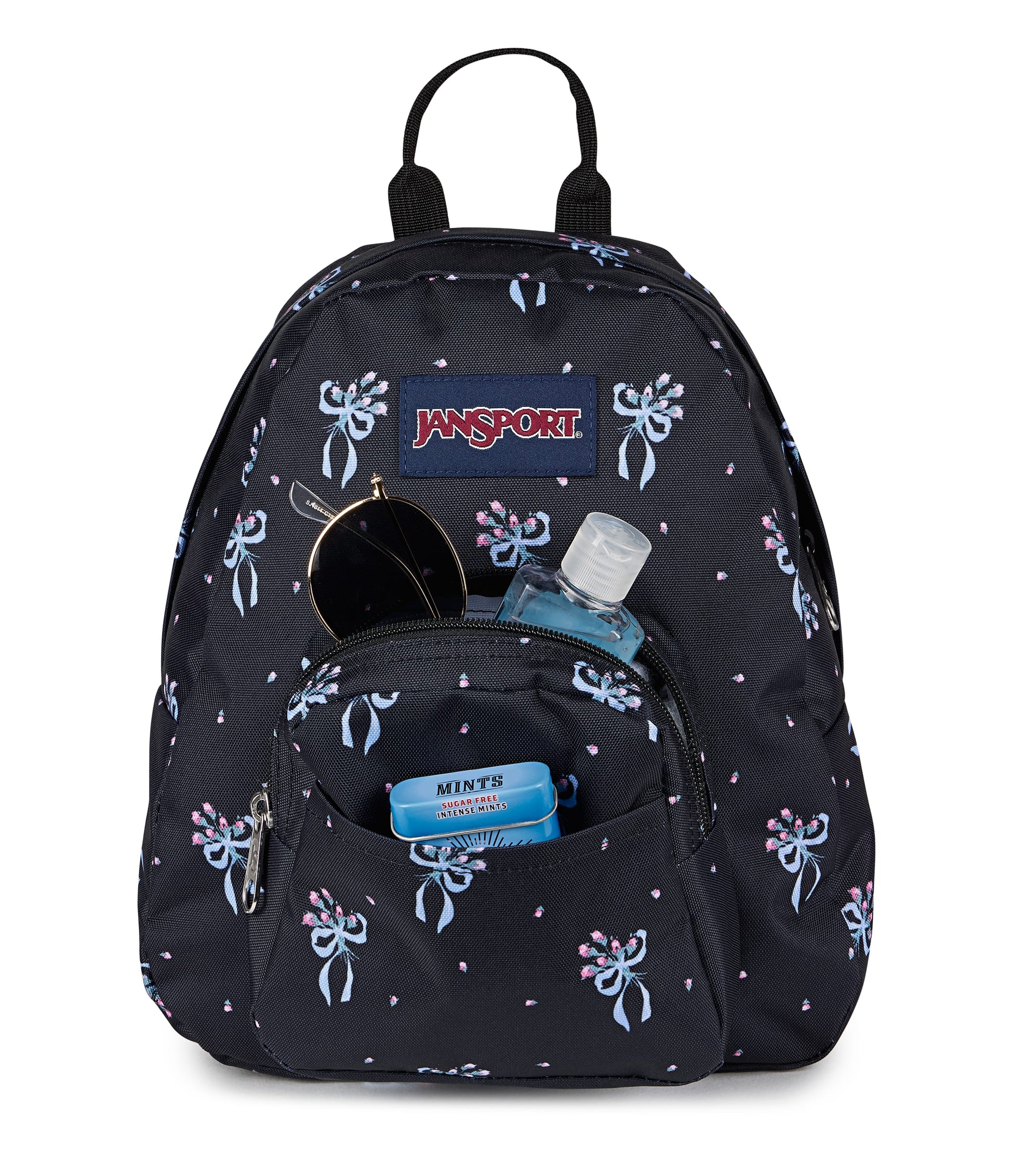 Jansport Backpacks Pastel Petals Black JanSport Half Pint Mini Backpack - Pastel Petals Black
