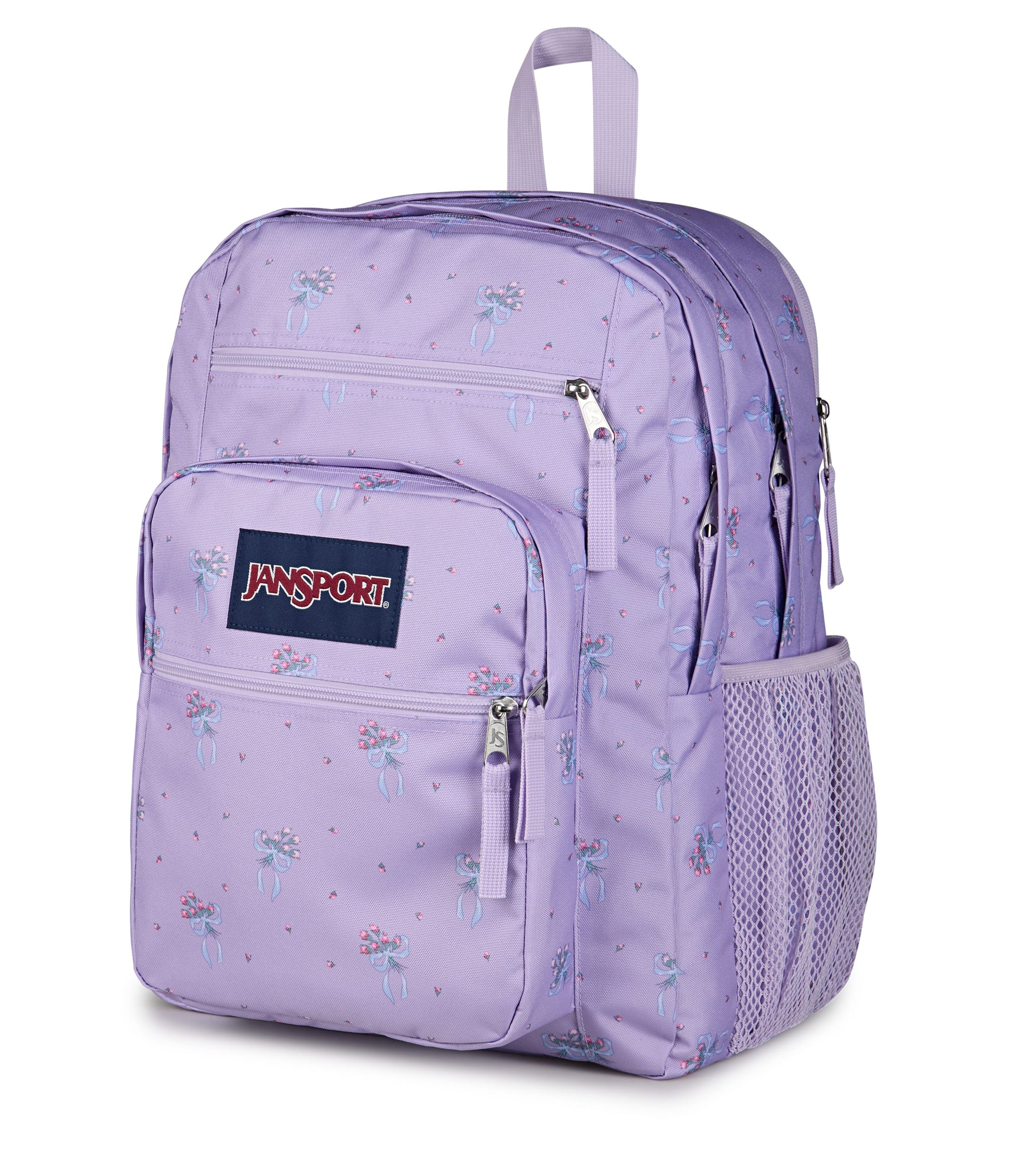 Jansport Backpacks Pastel Petals Lilac JanSport Big Student Backpack - Pastel Petals Lilac