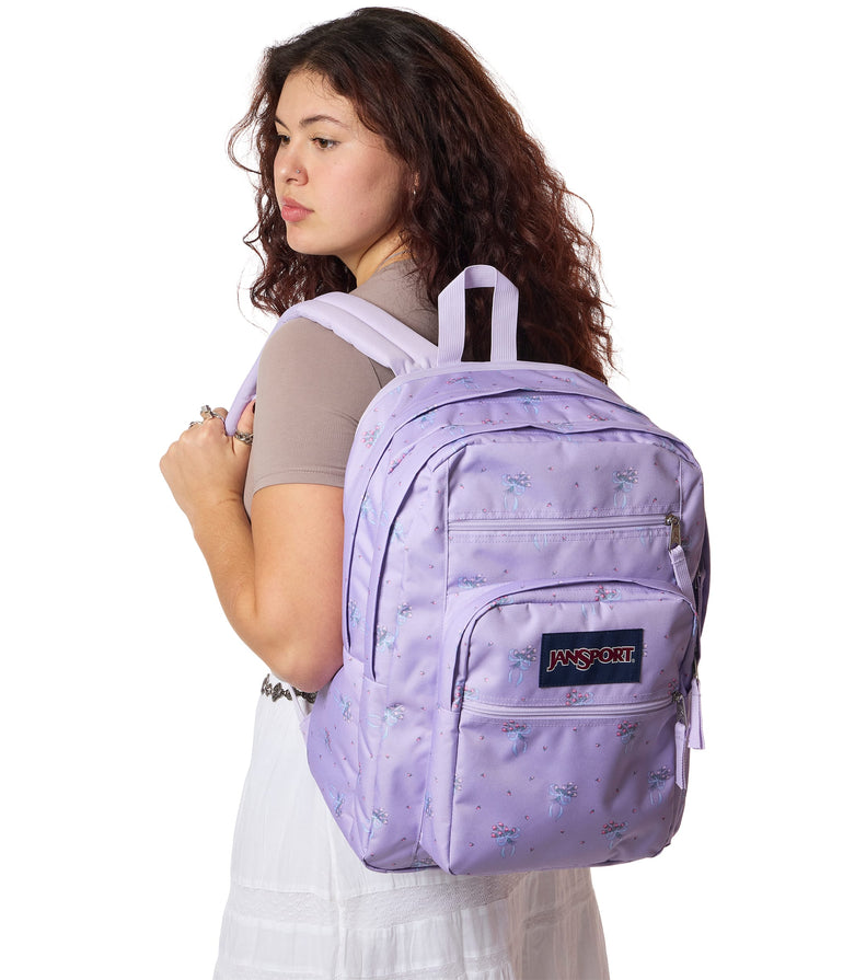 Jansport Backpacks Pastel Petals Lilac JanSport Big Student Backpack - Pastel Petals Lilac