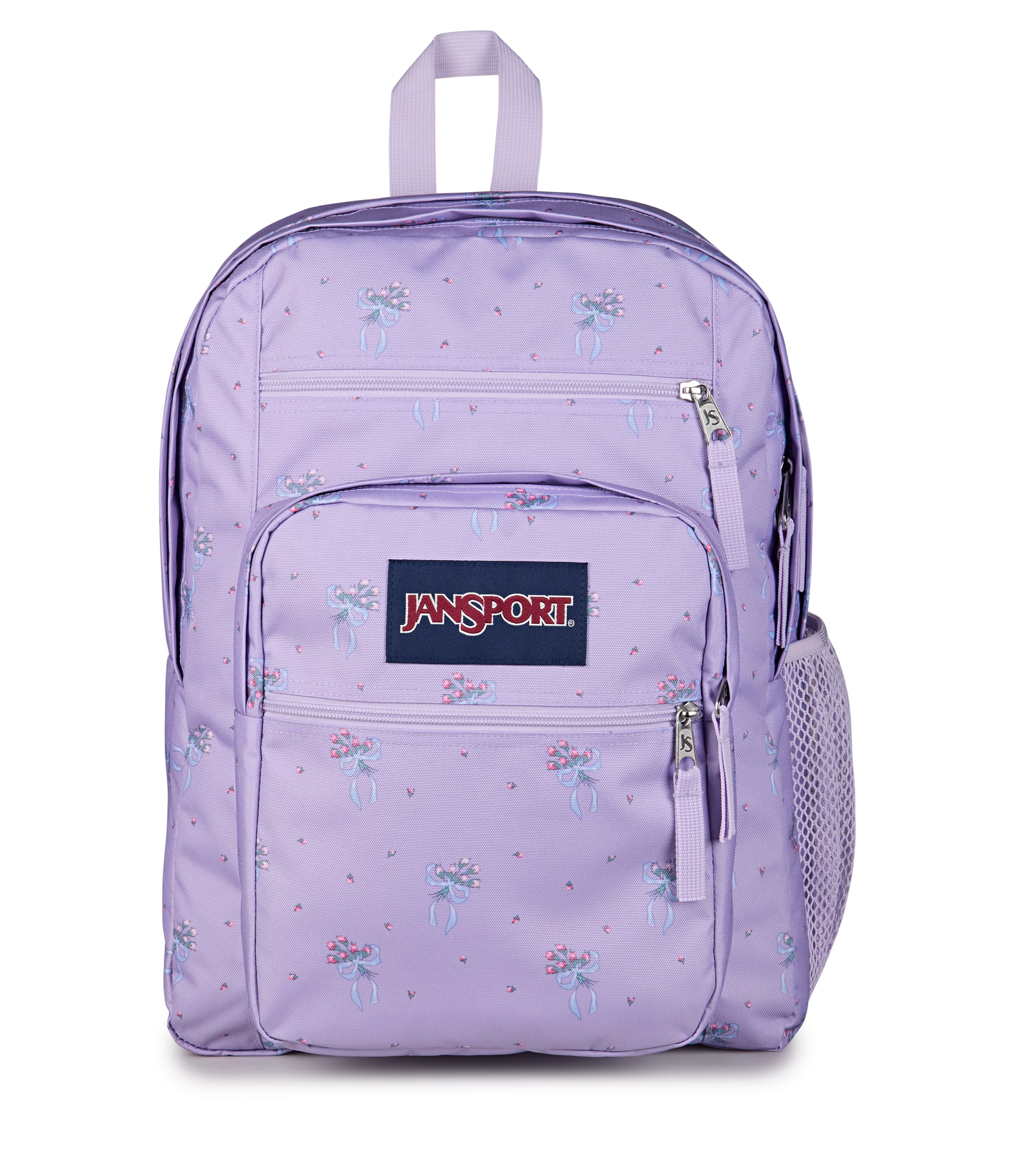 Jansport Backpacks Pastel Petals Lilac JanSport Big Student Backpack - Pastel Petals Lilac