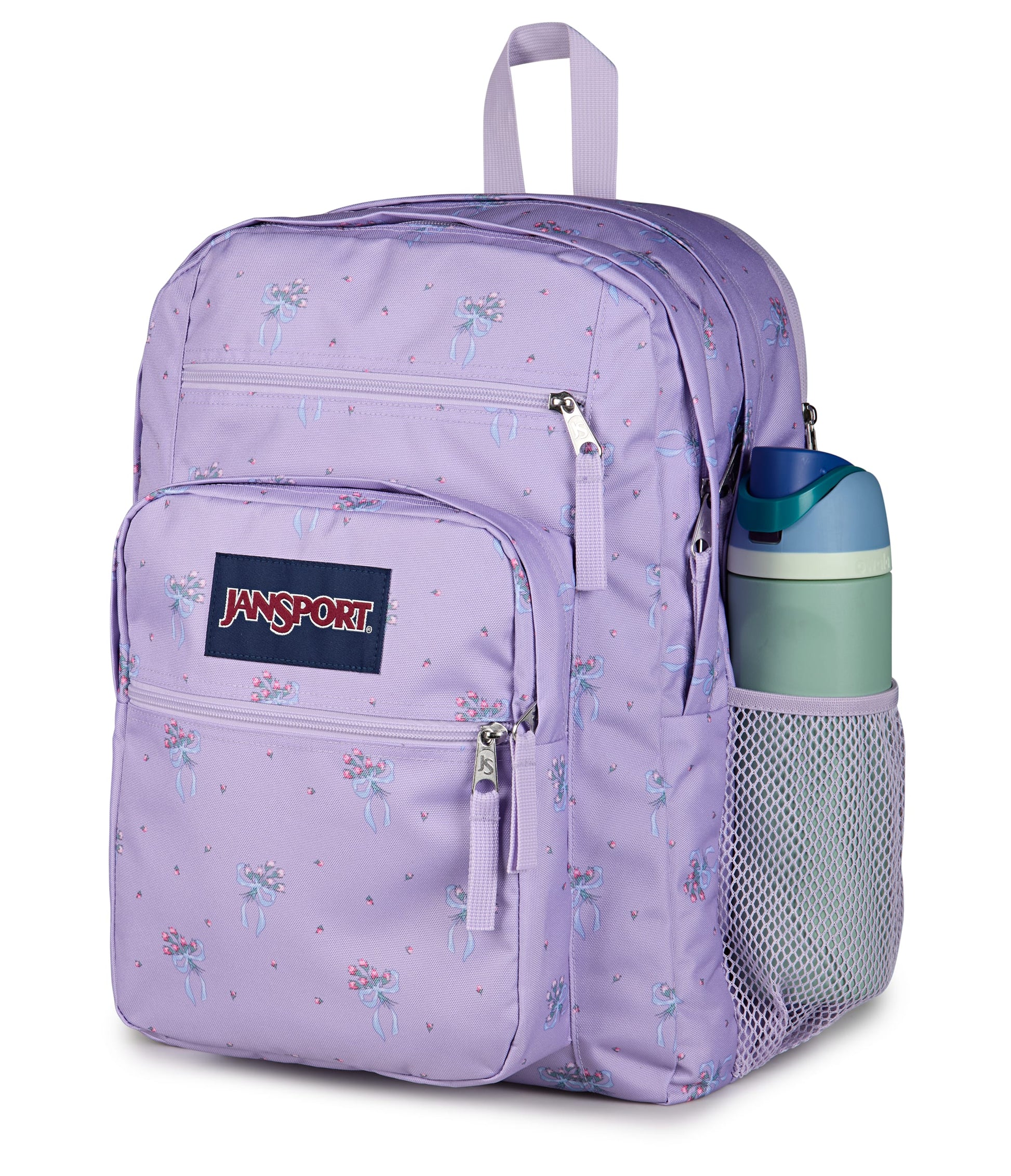 Jansport Backpacks Pastel Petals Lilac JanSport Big Student Backpack - Pastel Petals Lilac