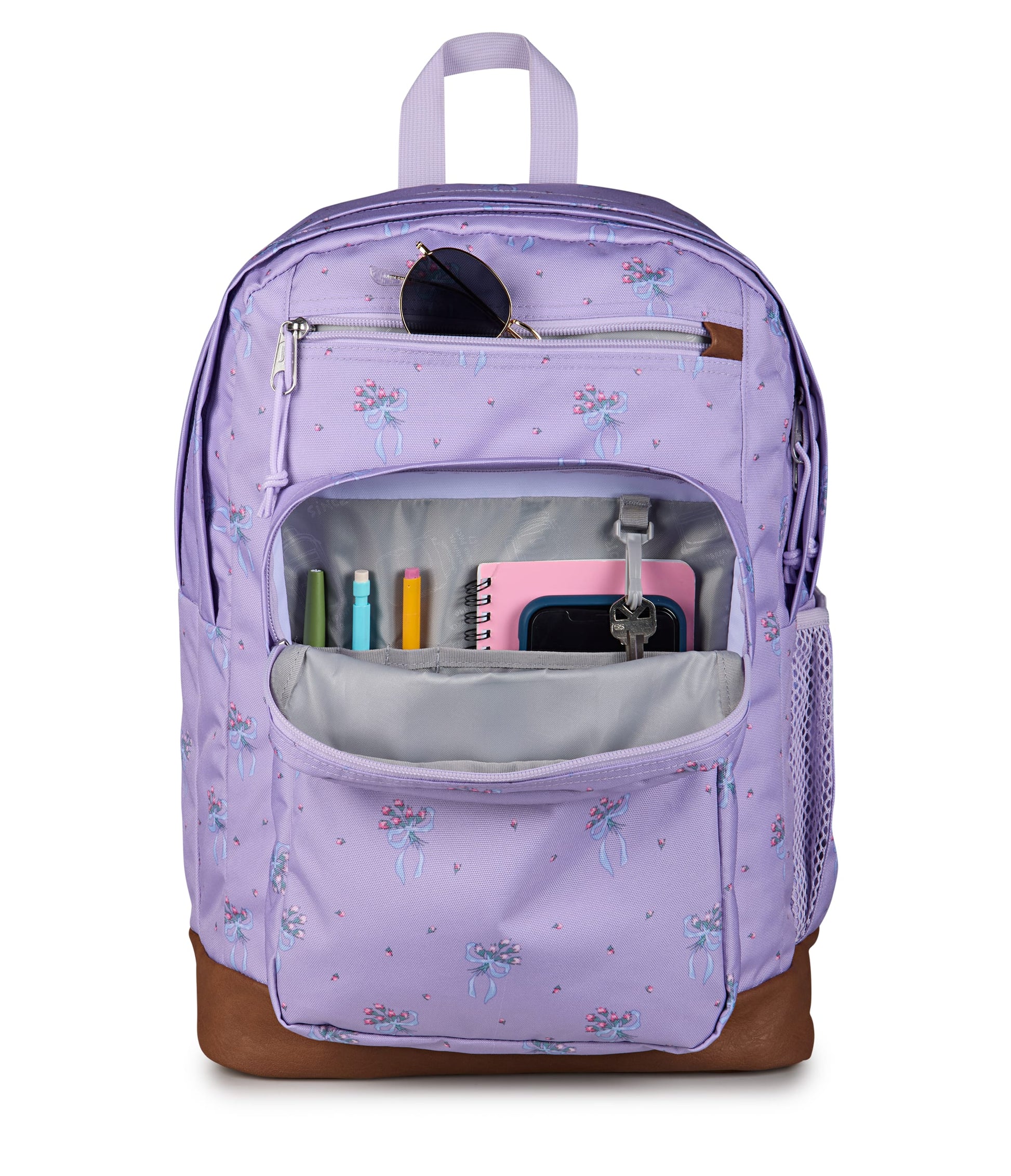 Jansport Backpacks Pastel Petals Lilac JanSport Cool Student Backpack - Pastel Petals Lilac