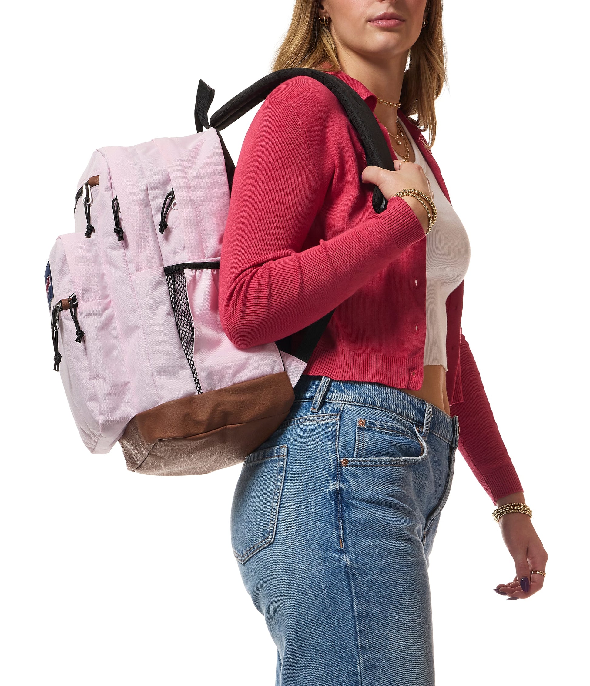 Jansport Backpacks Pink Ice JanSport Cool Student Backpack - Pink Ice